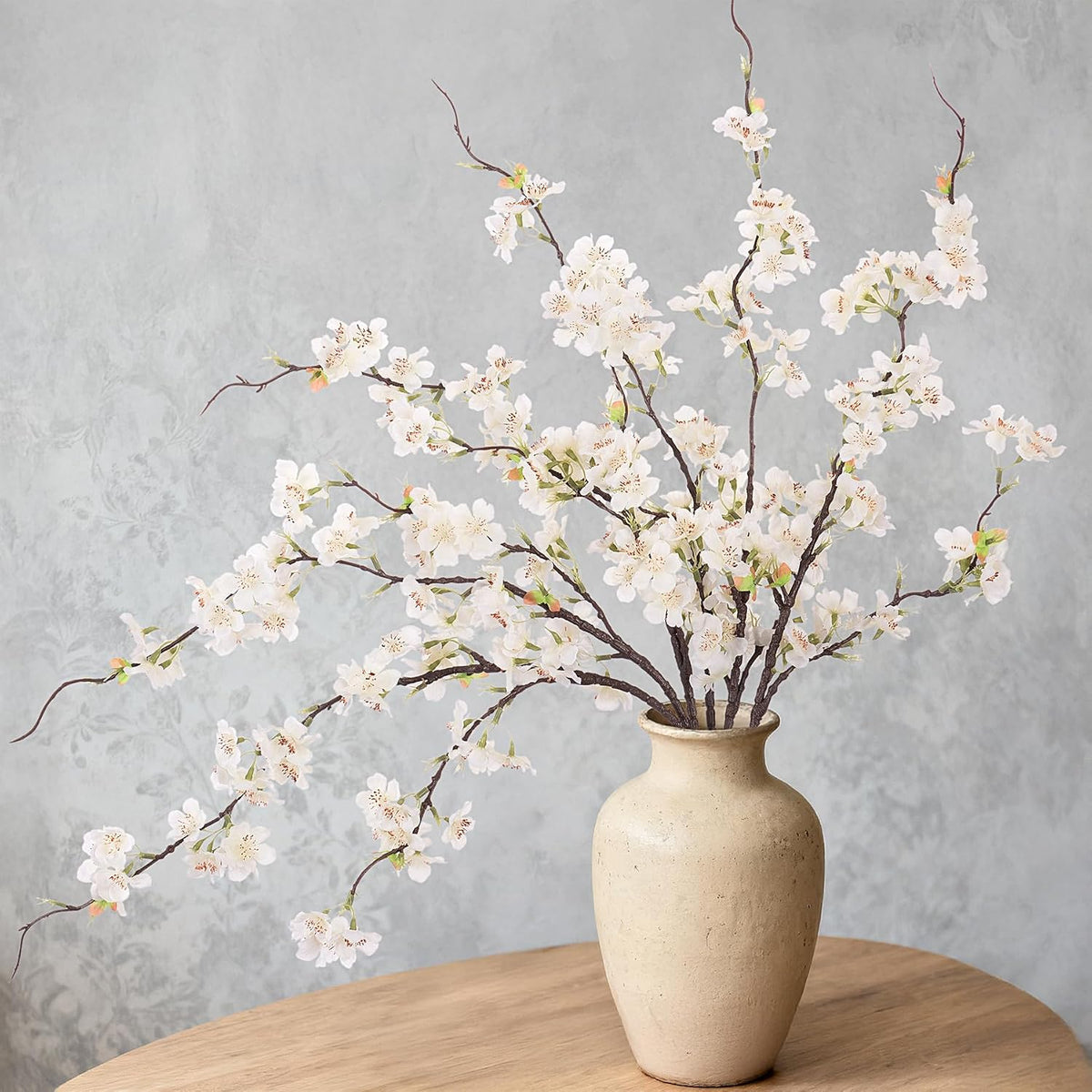 INXUGAO Artificial Cherry Blossom Branches Decor Fake Flowers Indoor