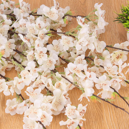 INXUGAO Artificial Cherry Blossom Branches Decor Fake Flowers Indoor