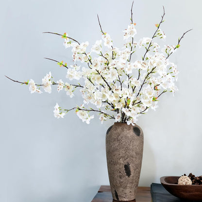 INXUGAO Artificial Cherry Blossom Branches Decor Fake Flowers Indoor