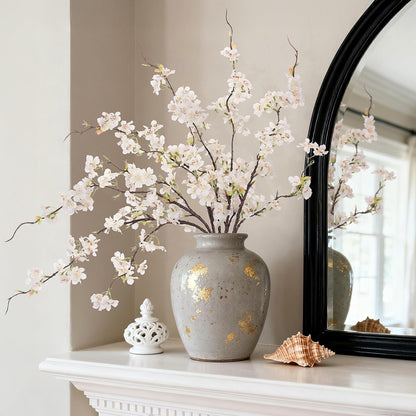 INXUGAO Artificial Cherry Blossom Branches Decor Fake Flowers Indoor