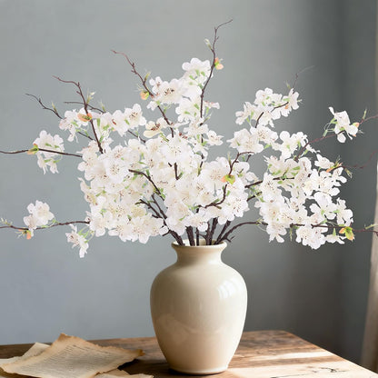 INXUGAO Artificial Cherry Blossom Branches Decor Fake Flowers Indoor