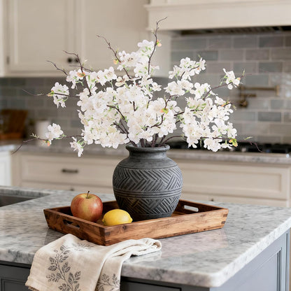 INXUGAO Artificial Cherry Blossom Branches Decor Fake Flowers Indoor
