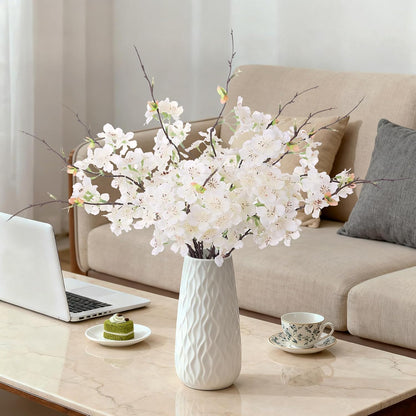 INXUGAO Artificial Cherry Blossom Branches Decor Fake Flowers Indoor