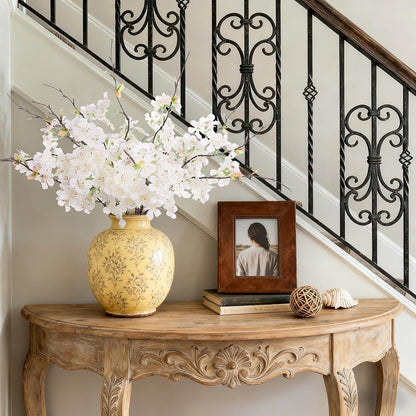 INXUGAO Artificial Cherry Blossom Branches Decor Fake Flowers Indoor
