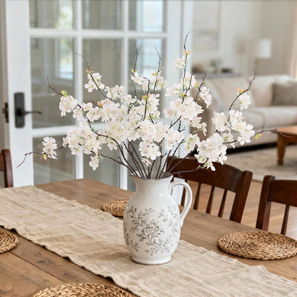 INXUGAO Artificial Cherry Blossom Branches Decor Fake Flowers Indoor