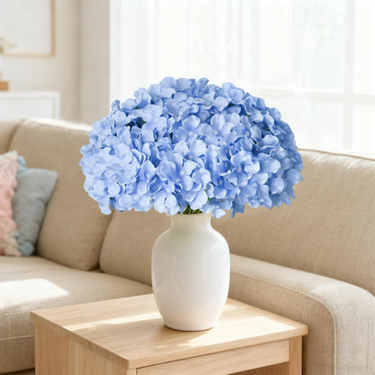 Blue Hydrangea Artificial Flowers Bulk for Home Decor