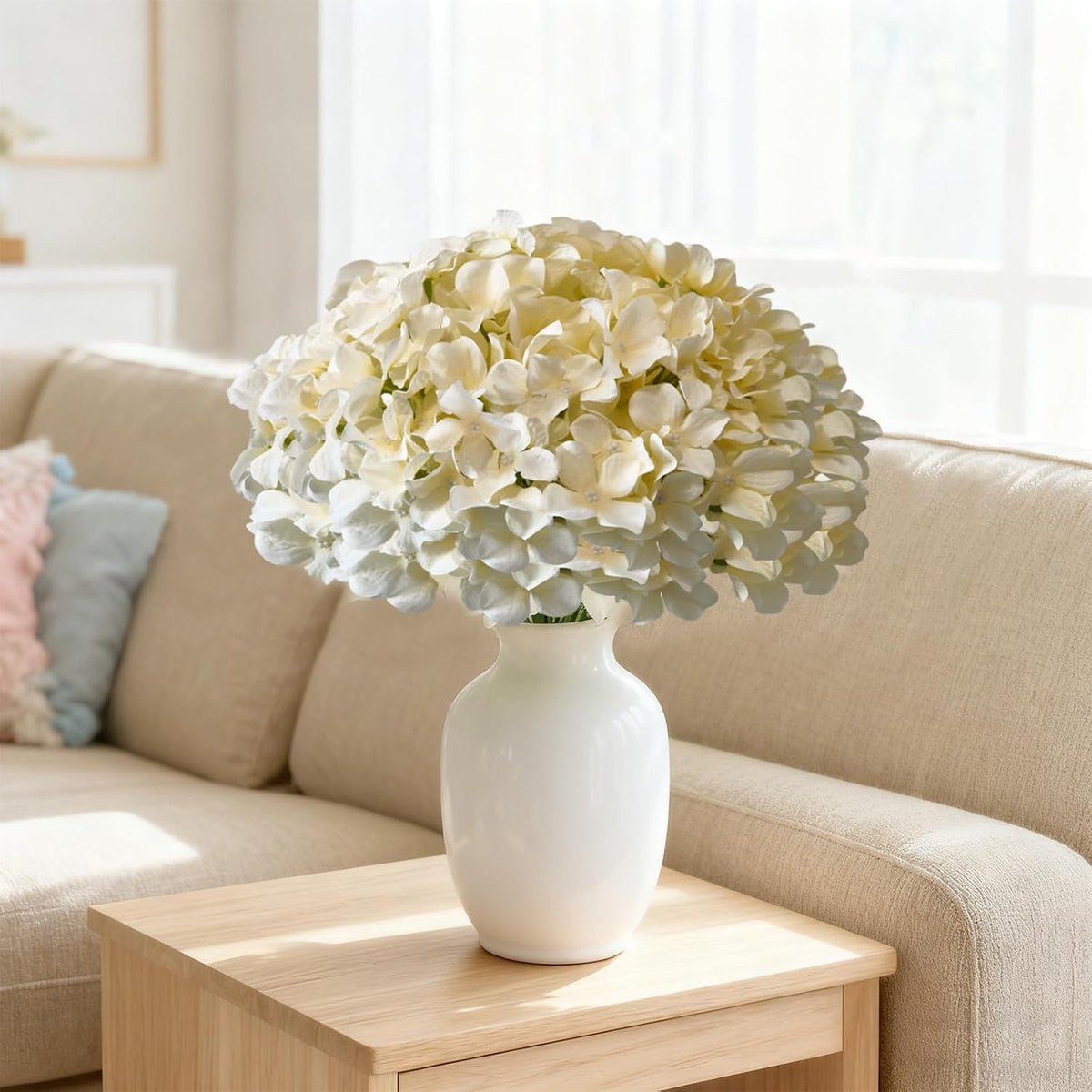 Blue Hydrangea Artificial Flowers Bulk for Home Decor