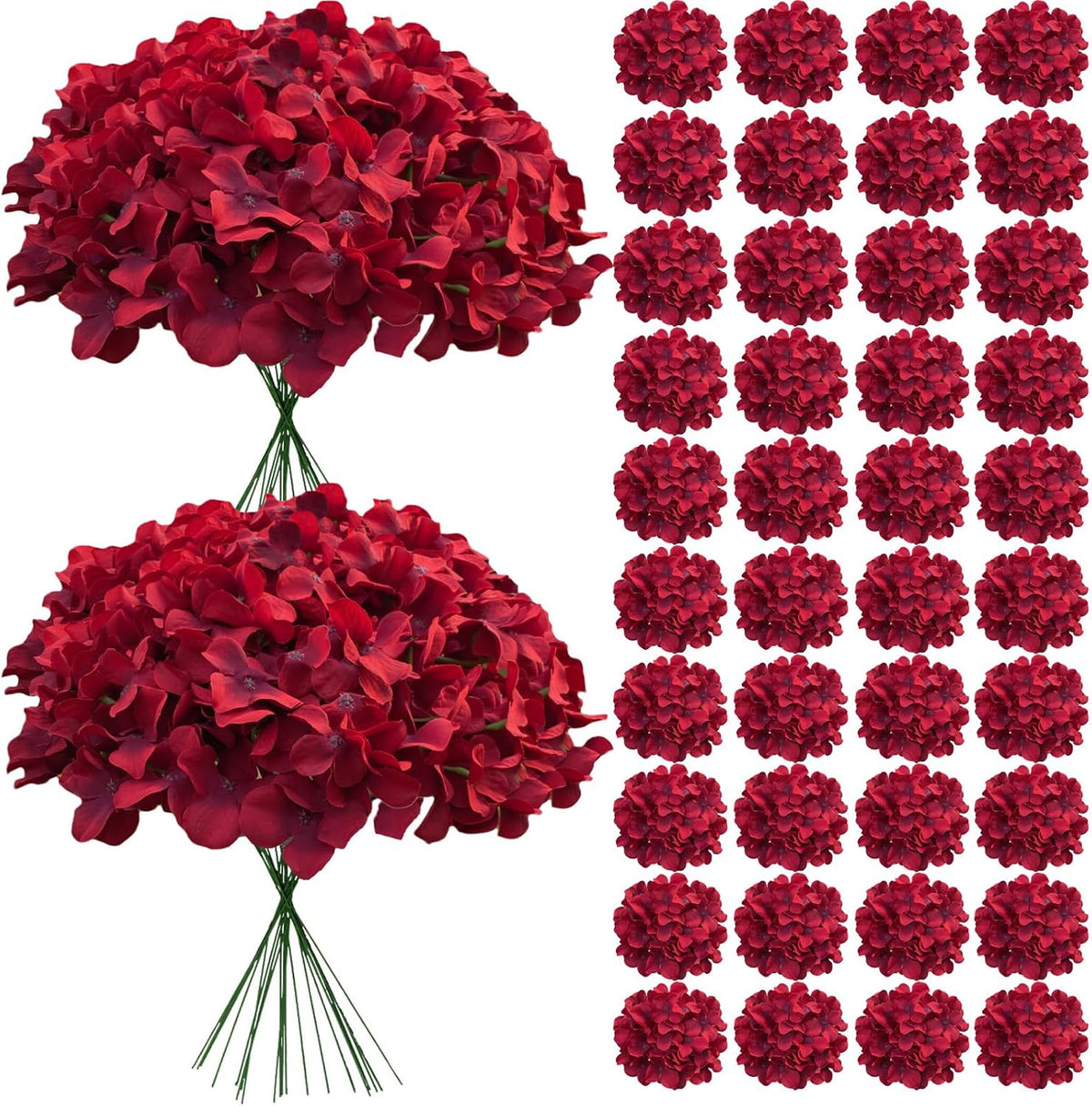 Blue Hydrangea Artificial Flowers Bulk for Home Decor