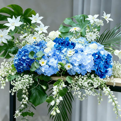 Blue Hydrangea Artificial Flowers Bulk for Home Decor