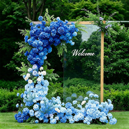 Blue Hydrangea Artificial Flowers Bulk for Home Decor