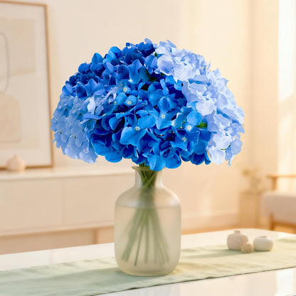 Blue Hydrangea Artificial Flowers Bulk for Home Decor