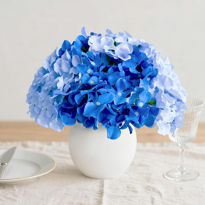 Blue Hydrangea Artificial Flowers Bulk for Home Decor
