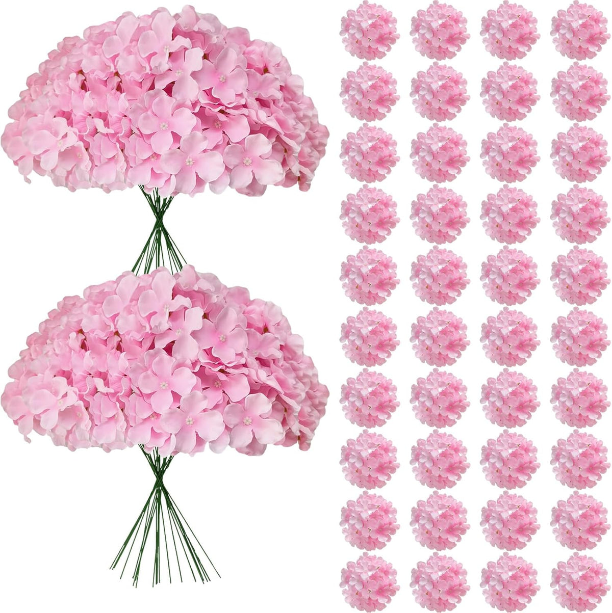 Blue Hydrangea Artificial Flowers Bulk for Home Decor