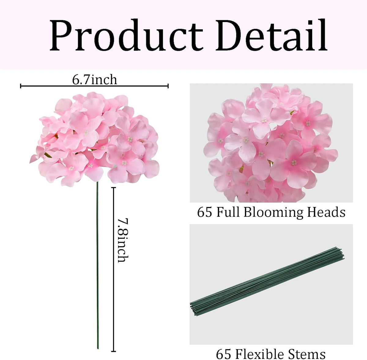 Blue Hydrangea Artificial Flowers Bulk for Home Decor