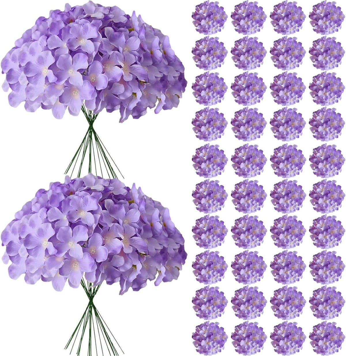 Blue Hydrangea Artificial Flowers Bulk for Home Decor