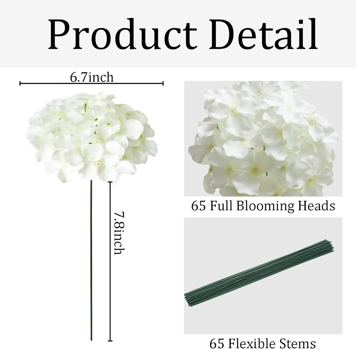 Blue Hydrangea Artificial Flowers Bulk for Home Decor