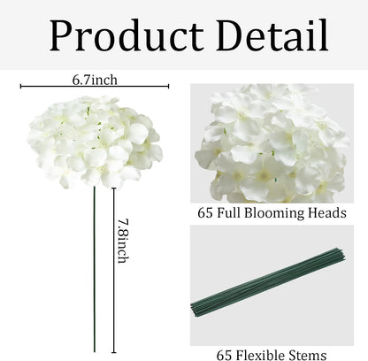 Blue Hydrangea Artificial Flowers Bulk for Home Decor