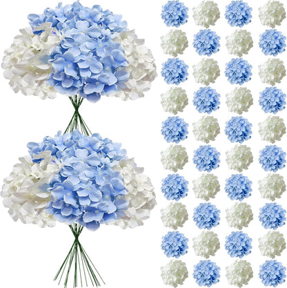 Blue Hydrangea Artificial Flowers Bulk for Home Decor