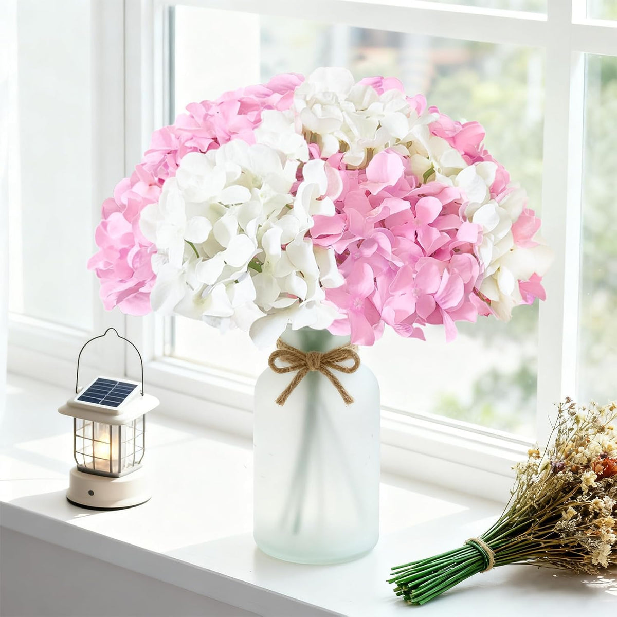 Blue Hydrangea Artificial Flowers Bulk for Home Decor