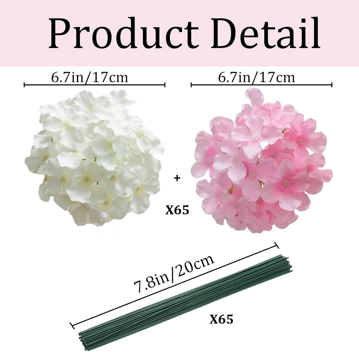 Blue Hydrangea Artificial Flowers Bulk for Home Decor