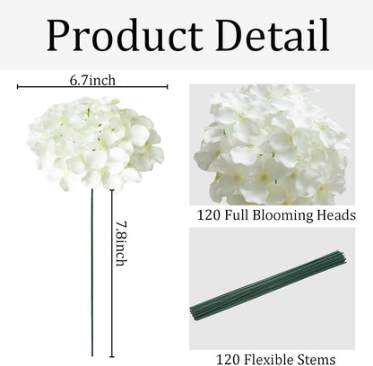 Blue Hydrangea Artificial Flowers Bulk for Home Decor