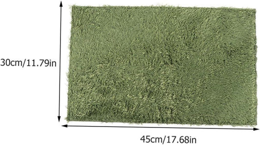 Decorative Reptile Lawn Mat Artificial Grass Carpet for Turtles Frogs and Lizards Easy to Install Absorbent Breathable Reptile Decor for Terrarium Enclosure