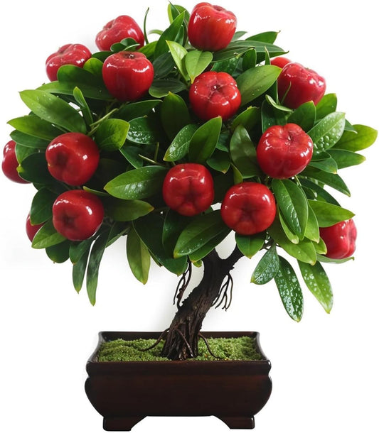 10" Artificial Plants Apple Table Centerpieces | Kitchen, Home and Office Decoration