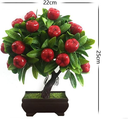 10" Artificial Plants Apple Table Centerpieces | Kitchen, Home and Office Decoration
