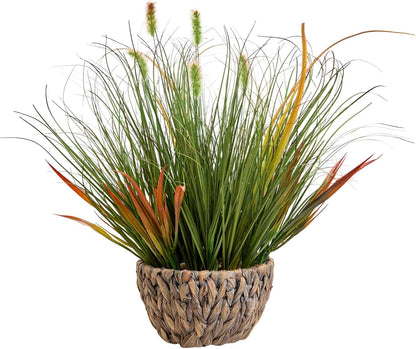 Fake Plants Artificial Indoor Succulents Home Office Decor | Artificial plants with rustic black clay planter ideal bathroom kitchen office farmhouse desk living room indoor decor