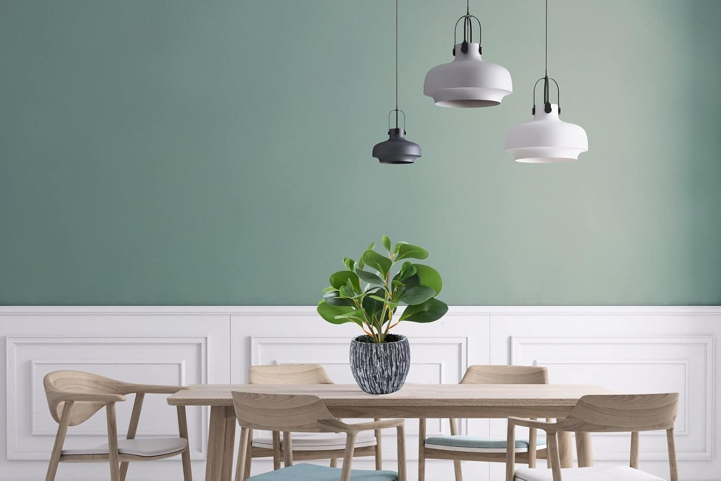 Fake Plants Artificial Indoor Succulents Home Office Decor | Artificial plants with rustic black clay planter ideal bathroom kitchen office farmhouse desk living room indoor decor