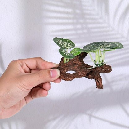 Betta Fish Tank Decor Artificial Driftwood for Aquarium Decorations Plants Driftwood Cave Small Fish Tank Decor Ornaments Accessories