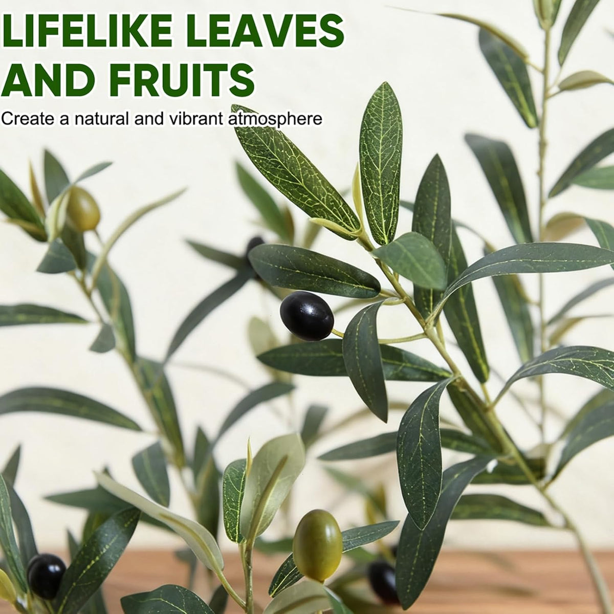 Faux Olive Tree Olive Trees Artificial Indoor with White Planter (5 FT)