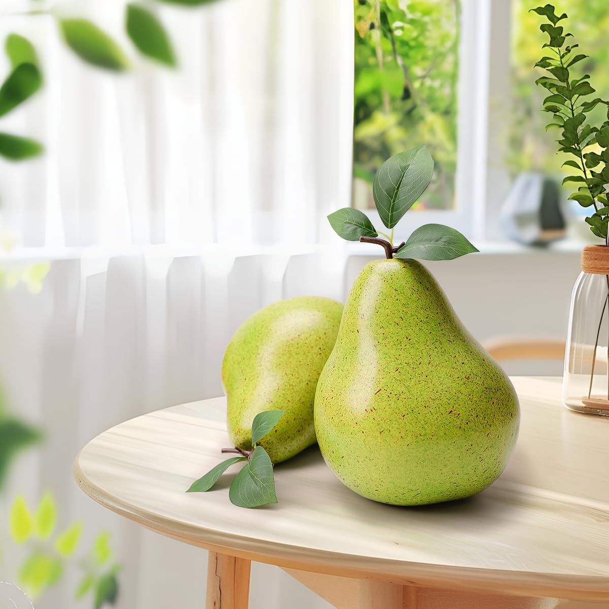 8.3 Inch Fake Huge Pomegranate Decoration Artificial Oversize Fruit Display Lifelike Biggest Prop Model for Birthday Christmas Farmhouse Storefront - 1 PCS