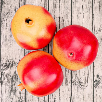 8.3 Inch Fake Huge Pomegranate Decoration Artificial Oversize Fruit Display Lifelike Biggest Prop Model for Birthday Christmas Farmhouse Storefront - 1 PCS