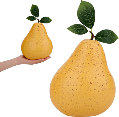 8.3 Inch Fake Huge Pomegranate Decoration Artificial Oversize Fruit Display Lifelike Biggest Prop Model for Birthday Christmas Farmhouse Storefront - 1 PCS