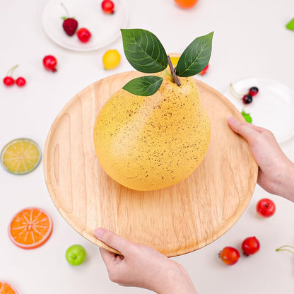 8.3 Inch Fake Huge Pomegranate Decoration Artificial Oversize Fruit Display Lifelike Biggest Prop Model for Birthday Christmas Farmhouse Storefront - 1 PCS