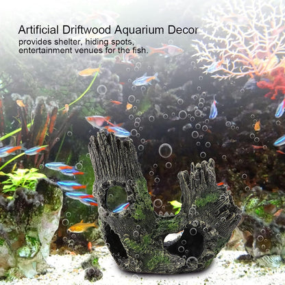 Aquarium Driftwood, Fake Driftwood Aquarium Decorations Aquarium Decor Wood Reptile Driftwood Artificial Driftwood for Aquarium (03)