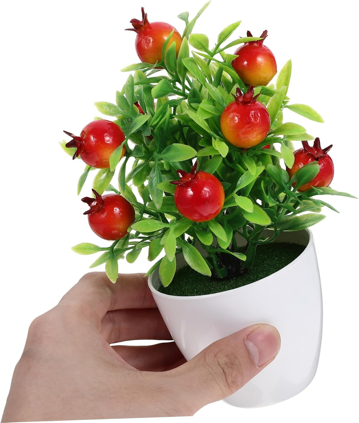 Mini Artificial Pomegranate Fruit Tree Bonsai for Decor Easy-to-Clean Fruit Tree Model