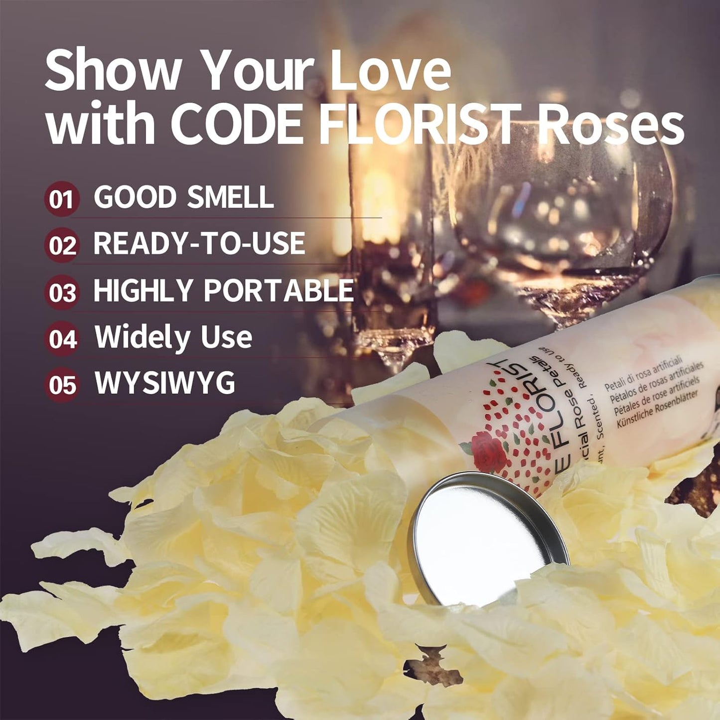 2200 PCS Dark-Red Silk Rose Petals for Romantic Night,Wedding,Proposal Anniversary Flower Decorations