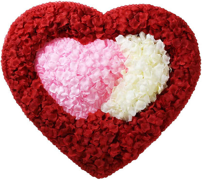 2200 PCS Dark-Red Silk Rose Petals for Romantic Night,Wedding,Proposal Anniversary Flower Decorations