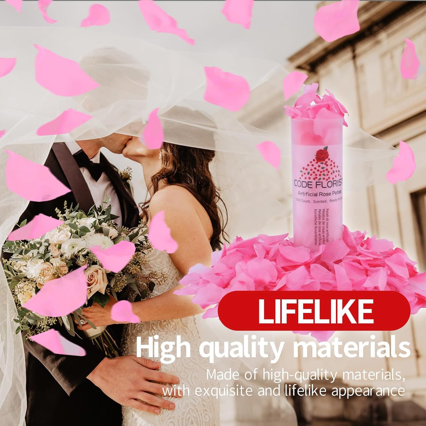 2200 PCS Dark-Red Silk Rose Petals for Romantic Night,Wedding,Proposal Anniversary Flower Decorations
