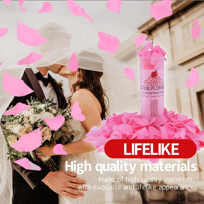 2200 PCS Dark-Red Silk Rose Petals for Romantic Night,Wedding,Proposal Anniversary Flower Decorations