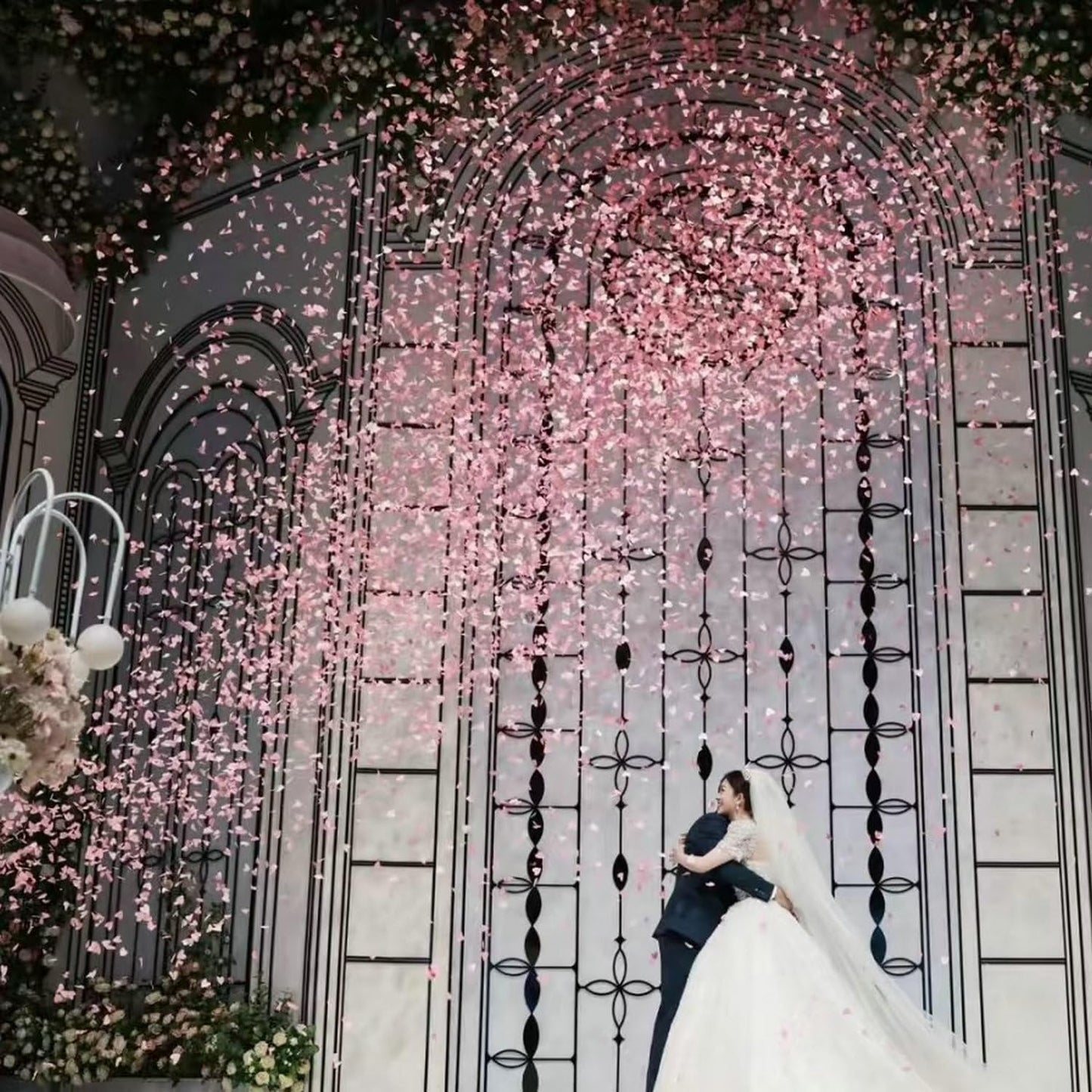 2200 PCS Dark-Red Silk Rose Petals for Romantic Night,Wedding,Proposal Anniversary Flower Decorations