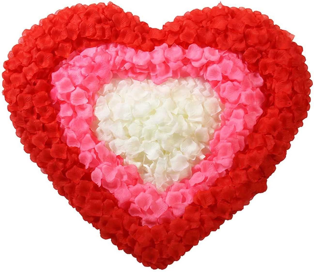 2200 PCS Dark-Red Silk Rose Petals for Romantic Night,Wedding,Proposal Anniversary Flower Decorations