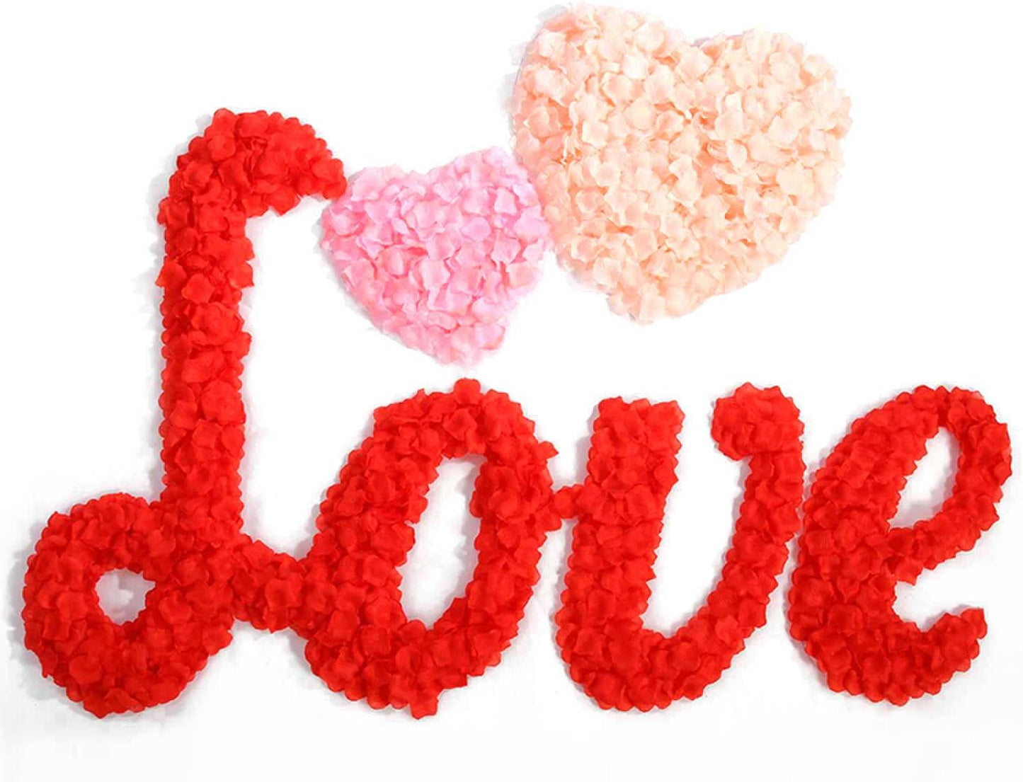 2200 PCS Dark-Red Silk Rose Petals for Romantic Night,Wedding,Proposal Anniversary Flower Decorations