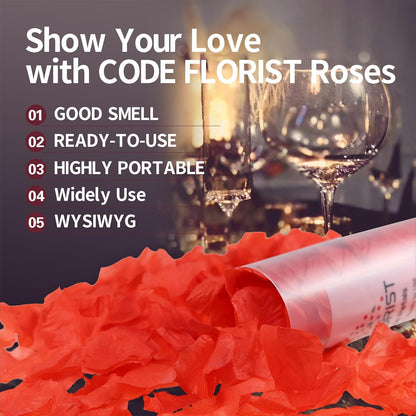 2200 PCS Dark-Red Silk Rose Petals for Romantic Night,Wedding,Proposal Anniversary Flower Decorations