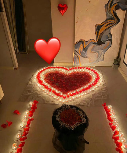 2200 PCS Dark-Red Silk Rose Petals for Romantic Night,Wedding,Proposal Anniversary Flower Decorations