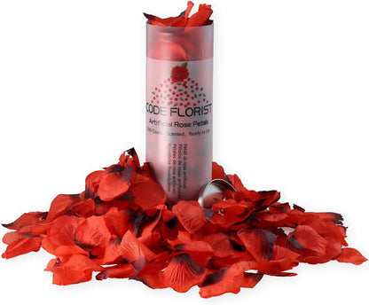 2200 PCS Dark-Red Silk Rose Petals for Romantic Night,Wedding,Proposal Anniversary Flower Decorations