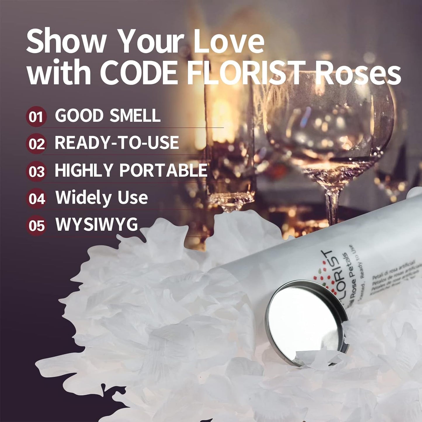 2200 PCS Dark-Red Silk Rose Petals for Romantic Night,Wedding,Proposal Anniversary Flower Decorations