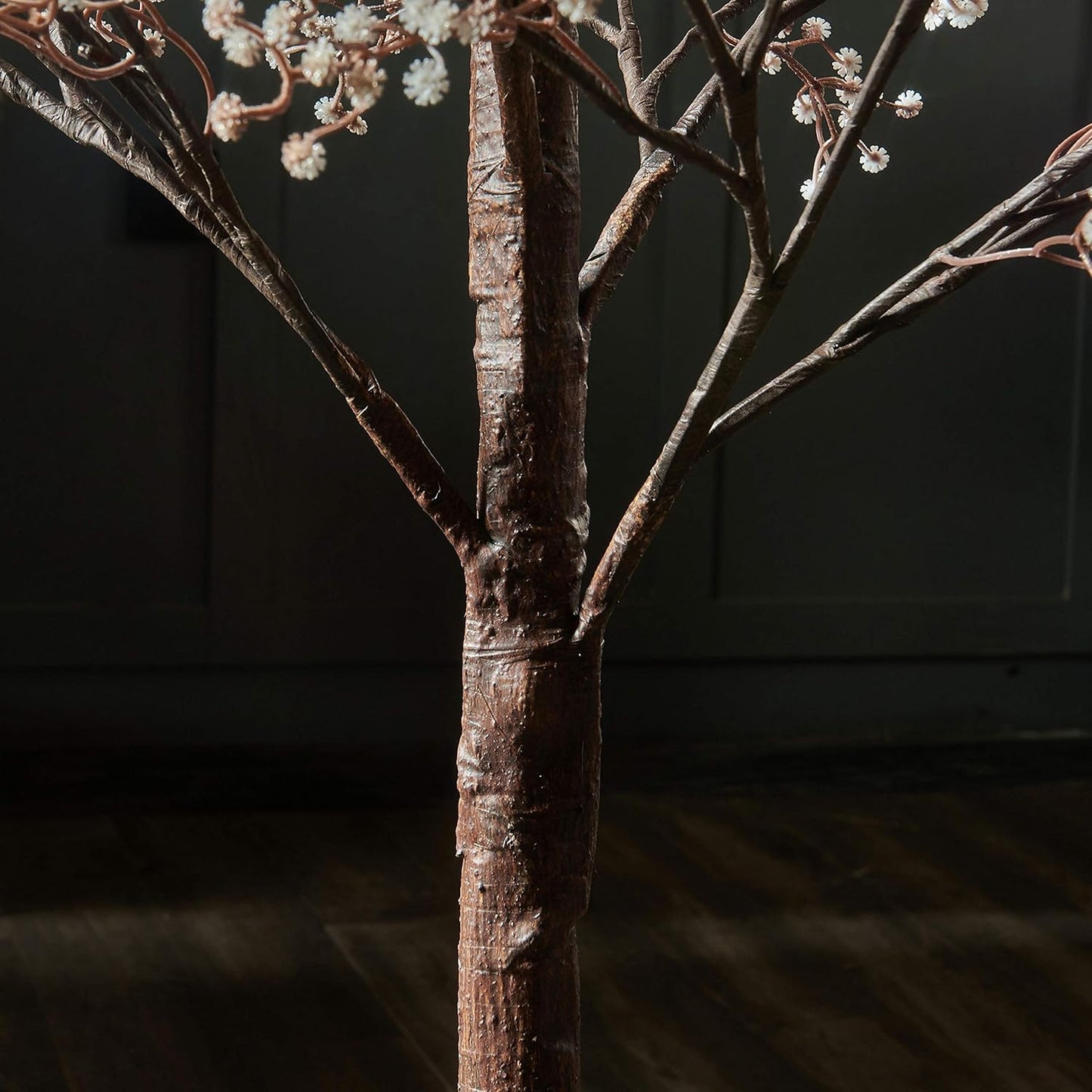 Lighted Magnolia Tree 6FT 280 LED Fairy Lights, Faux Plant Tree with Lights for Home Holiday Spring Decoration